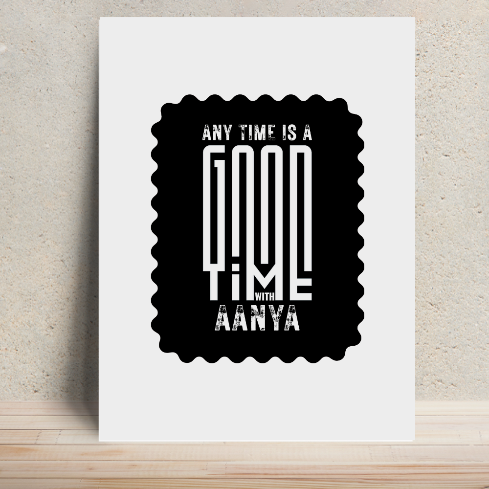Metal Posters | 8x11.7 & 11.7x15.7 in | 1mm Thick Metal | Magnetic Mount, Waterproof, Glossy Finish | Unisex Home Decor | Personalized | Typographic | Friendship | Socializing | Everyday | Joyful - front - White - mockup 1