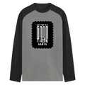 Male Raglan T-Shirt | Men's Regular Fit | 180 GSM Bio-Washed Cotton Blend | DTG Printed | Durable & Pre-Shrunk | Personalized | DTG | Typographic | Friendship | Socializing | Everyday | Joyful - front - mockup 1