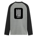 Male Raglan T-Shirt | Men's Regular Fit | 180 GSM Bio-Washed Cotton Blend | DTG Printed | Durable & Pre-Shrunk | Personalized | DTG | Typographic | Friendship | Socializing | Everyday | Joyful - back - mockup 2