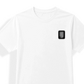 Unisex Dry Fit T-Shirt | Regular Fit Activewear | Micro Polyester Sublimation Ready | Quick-Dry Wrinkle Resistant | Personalized | Sublimation | Typographic | Friendship | Socializing | Everyday | Joyful - left pocket - mockup 3
