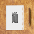 Sketchbook | A5 Spiral Bound | Digital Print Cover | 140 GSM Paper | Unisex | Personalized | Bold | Design | Identity | Everyday | Assertive | Unorthodox By Design - back - White - mockup 2