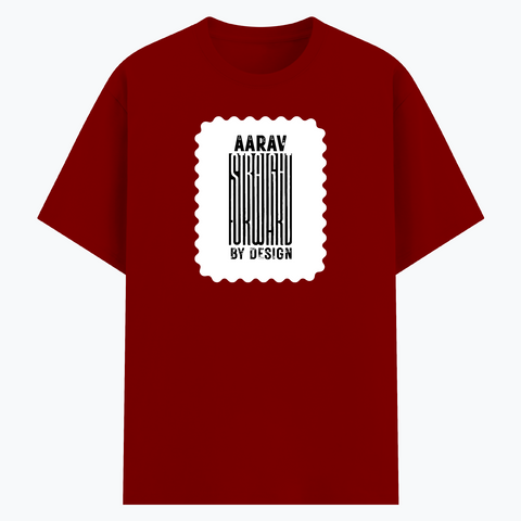 Cotton Stretch T-Shirt (Dtg) | T-Shirts | Him, Her, Unisex | Personalized | DTG | Bold | Design | Identity | Everyday | Assertive | Unorthodox By Design - front - Red - mockup 1