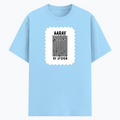 Cotton Stretch T-Shirt | Unisex Adult | 95% Cotton 5% Spandex Blend | 240 GSM, Breathable, Flexible | DTF Print Ready | Personalized | DTF | Bold | Design | Identity | Everyday | Assertive | Unorthodox By Design - front - Baby Blue - mockup 1