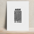 Metal Posters | 8x11.7 & 11.7x15.7 in | 1mm Thick Metal | Magnetic Mount, Waterproof, Glossy Finish | Unisex Home Decor | Personalized | Bold | Design | Identity | Everyday | Assertive | Unorthodox By Design - front - White - mockup 1