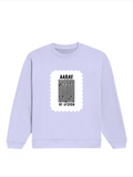 Oversized Sweatshirt | Roomy Relaxed Fit | 400 GSM Cotton Blend | Pre-Shrunk Drop Shoulder | Unisex Adult | Personalized | DTF | Bold | Design | Identity | Everyday | Assertive | Unorthodox By Design - front - Lavender - mockup 1