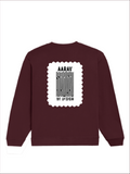 Oversized Sweatshirt | Roomy Relaxed Fit | 400 GSM Cotton Blend | Pre-Shrunk Drop Shoulder | Unisex Adult | Personalized | DTF | Bold | Design | Identity | Everyday | Assertive | Unorthodox By Design - back - Maroon - mockup 2