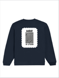 Oversized Sweatshirt | Roomy Relaxed Fit | 400 GSM Cotton Blend | Pre-Shrunk Drop Shoulder | Unisex Adult | Personalized | DTF | Bold | Design | Identity | Everyday | Assertive | Unorthodox By Design - back - Navy Blue - mockup 2