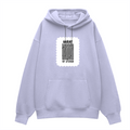 Oversized Hoodie | Relaxed Fit, Drop-Shoulder | 400 GSM Fabric | Warm, Durable | Unisex | Personalized | DTF | Bold | Design | Identity | Everyday | Assertive | Unorthodox By Design - front - Lavender - mockup 1