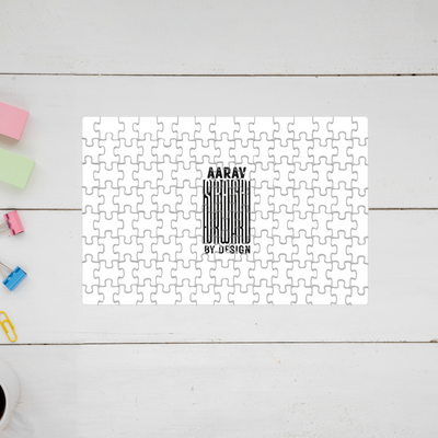 Jigsaw Puzzle | 120 Pieces A4 Size | Recycled Paper Semi-Gloss Finish | Engaging Entertainment Brain Booster | Unisex All Ages | Personalized | Bold | Design | Identity | Everyday | Assertive | Unorthodox By Design - front - mockup 1