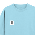 Oversized Classic T-Shirt | Unisex Oversized Fit | 100% Super-Combed Cotton | Pre-Shrunk & Ribbed Neck | Adults | Personalized | DTG | Bold | Design | Identity | Everyday | Assertive | Unorthodox By Design - left pocket - Baby Blue - mockup 3