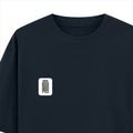 Oversized Classic T-Shirt | Unisex Oversized Fit | 100% Super-Combed Cotton | Pre-Shrunk & Ribbed Neck | Adults | Personalized | DTG | Bold | Design | Identity | Everyday | Assertive | Unorthodox By Design - left pocket - Navy Blue - mockup 3