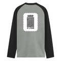 Male Raglan T-Shirt | Regular Fit Men's | 180 GSM Bio-Washed Cotton | DTF Print | Double Stitched Seams | Personalized | DTF | Bold | Design | Identity | Everyday | Assertive | Unorthodox By Design - back - mockup 2