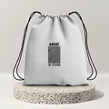 Drawstring Bag | Unisex | 280 GSM Cotton DTF | Durable, Secure Closure, Versatile | Everyday Carry | Personalized | DTF | Bold | Design | Identity | Everyday | Assertive | Unorthodox By Design - front - mockup 1