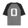 Unisex Oversized Raglan T-Shirt | 180 GSM Bio-Washed Cotton | DTF Print Ready | Relaxed Fit | Adults | Personalized | DTF | Bold | Design | Identity | Everyday | Assertive | Unorthodox By Design - back - mockup 2