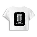 Female Baby Tee | Cropped Fit, Gen Z | 95% Cotton 5% Spandex, DTG | Stretchable, Breathable, Pre-Shrunk | Women | Personalized | DTG | Minimalist | Self-determination | Everyday | Assertive | I’ll Handle The Rest - back - White - mockup 2