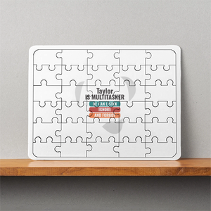 Typographic MDF Wooden Puzzles Printing