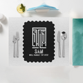 Placemat | Home & Event Dining | 100% Polyester | Durable, Fade-Proof, Soft | Unisex | Personalized | Minimalist | Self-determination | Everyday | Assertive | I’ll Handle The Rest - front - White - mockup 1