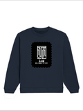 Oversized Sweatshirt | Roomy Relaxed Fit | 400 GSM Cotton Blend | Pre-Shrunk Drop Shoulder | Unisex Adult | Personalized | DTG | Minimalist | Self-determination | Everyday | Assertive | I’ll Handle The Rest - front - Navy Blue - mockup 1