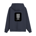 Oversized Hoodie | Unisex Relaxed Fit | 400 GSM Cotton Blend | DTG Printed | Drop Shoulder, Pre-Shrunk | Adults | Personalized | DTG | Minimalist | Self-determination | Everyday | Assertive | I’ll Handle The Rest - back - Navy Blue - mockup 2