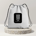 Drawstring Bag | Unisex | 280 GSM Cotton | Sturdy Drawstrings, Heavy-Duty | Printing, Embroidery | Personalized | DTG | Embroidery | Minimalist | Self-determination | Everyday | Assertive | I’ll Handle The Rest - back - mockup 2