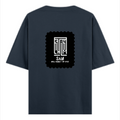 Oversized Standard T-Shirt | Unisex Oversized Fit | 180 GSM 100% Super Combed Cotton | DTF Print | Soft & Durable | Personalized | DTF | Minimalist | Self-determination | Everyday | Assertive | I’ll Handle The Rest - back - Navy Blue - mockup 2