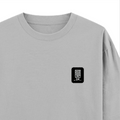 Oversized Standard T-Shirt | Unisex Oversized Fit | 180 GSM 100% Super Combed Cotton | DTF Print | Soft & Durable | Personalized | DTF | Minimalist | Self-determination | Everyday | Assertive | I’ll Handle The Rest - right pocket - Grey Melange - mockup 4