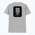Men's V-Neck T-Shirt | Regular Fit | 180 GSM Bio-Washed Cotton | DTG Print | Durable | Personalized | DTG | Minimalist | Self-determination | Everyday | Assertive | I’ll Handle The Rest - back - Grey Melange - mockup 2