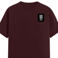 Classic Crew T-Shirt | Men's Regular Fit | 180 GSM Bio-Washed Cotton | DTG Print Ready | Double-Stitched & Ribbed Neck | Personalized | DTG | Minimalist | Self-determination | Everyday | Assertive | I’ll Handle The Rest - left pocket - Maroon - mockup 3