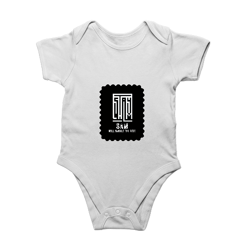 Rompers | Regular Fit Baby & Toddler | Bio-Washed Cotton | Double Stitched, Pre-Shrunk | Unisex | Personalized | DTG | Minimalist | Self-determination | Everyday | Assertive | I’ll Handle The Rest - front - White - mockup 1