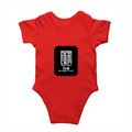Baby Romper | 0-12 Months Regular Fit | 180 GSM Bio-Washed Cotton Blend | Double Stitched, Pre-Shrunk | Unisex | Personalized | DTF | Minimalist | Self-determination | Everyday | Assertive | I’ll Handle The Rest - back - Red - mockup 2