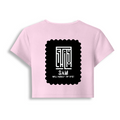 Female Baby Tee | Cropped Fitted | Cotton Spandex Blend | Pre-shrunk Stretch | Women's | Personalized | DTF | Minimalist | Self-determination | Everyday | Assertive | I’ll Handle The Rest - back - Light Baby Pink - mockup 2