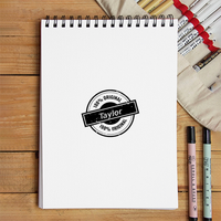 Personalized Stamp Sketchbook Printing with Custom Name