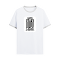 Ringer T-shirt | Unisex Regular Fit | 100% Cotton DTF/DTG | Contrast Rib Neck Bio Washed Pre-Shrunk | Adults | Personalized | DTF | Typographic | Trust | Secrets | Safe For Your Secrets - front - White Black - mockup 1