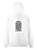 Pullover Hoodie | Unisex Regular Fit | Tri-Layer Cotton Blend | DTG Print Ready | Adults | Personalized | DTG | Typographic | Trust | Secrets | Safe For Your Secrets - back - White - mockup 2