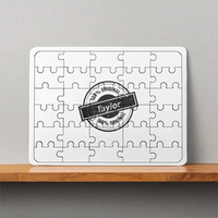 Personalized Stamp MDF Wooden Puzzles Printing with Custom Name