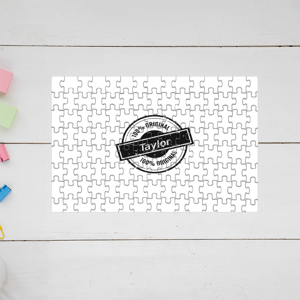 Personalized Stamp MDF Wooden Puzzles Printing with Custom Name