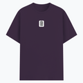 Basic T-Shirt | Unisex Fit, Sizes XS-2XL | 180 GSM Poly-Cotton Blend, DTF Ready | Bio-Wash, Silicon Finish, Durable Stitching | Adults | Personalized | DTF | Typographic | Trust | Secrets | Safe For Your Secrets - front - Purple melange - mockup 1