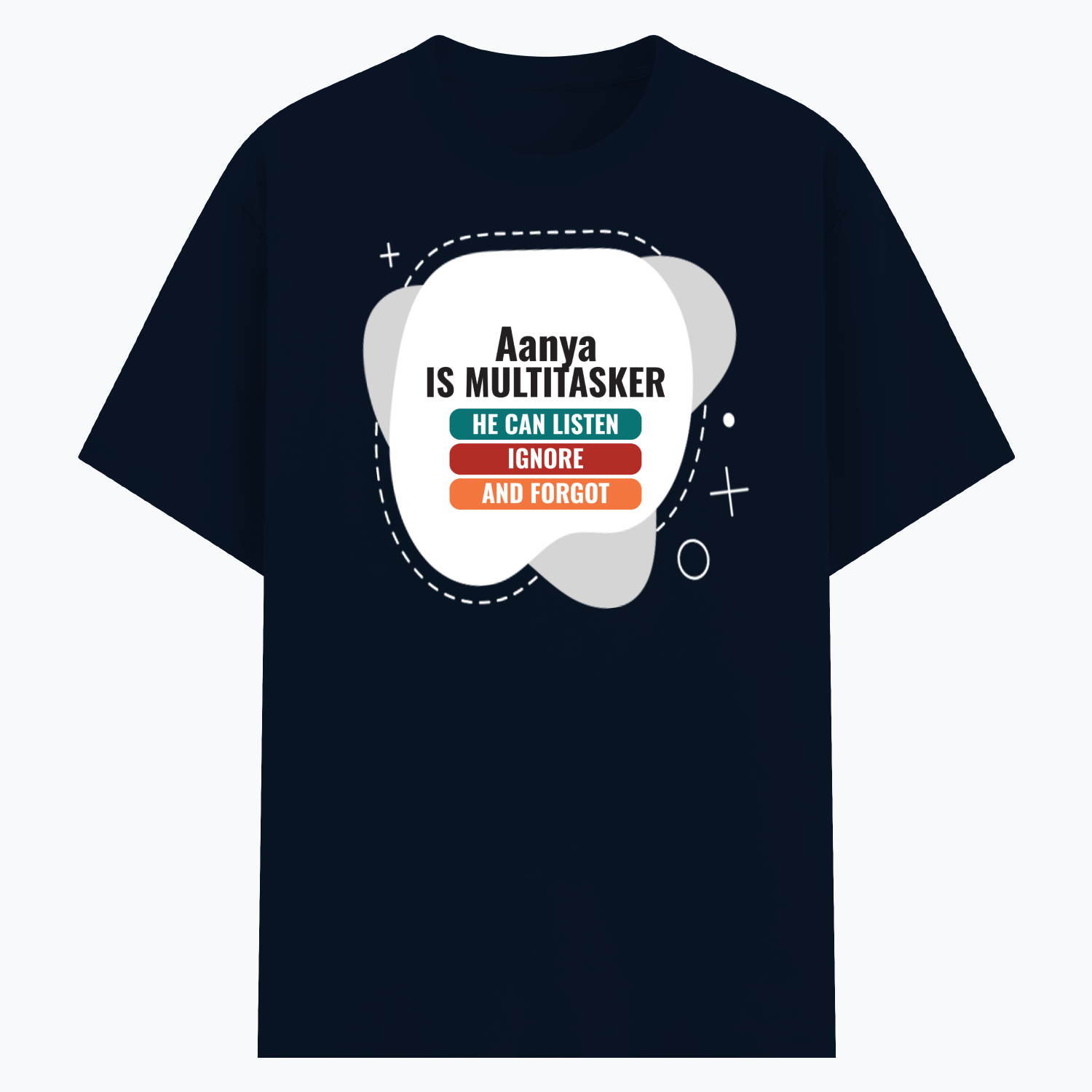 Personalized Minimalist T-Shirt with Custom Name