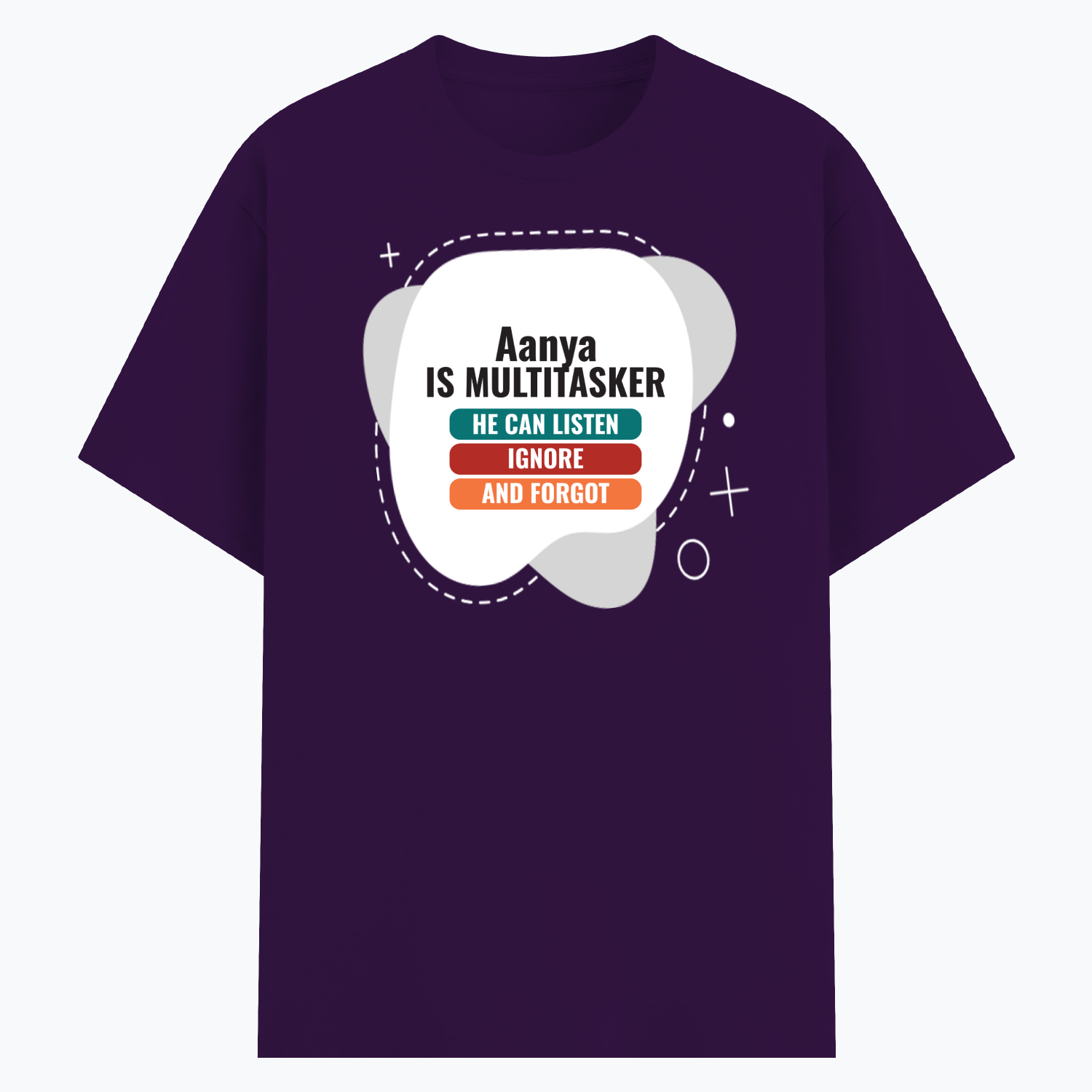 Personalized Minimalist T-Shirt with Custom Name