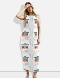 Personalized Minimalist Bodycon Dress with Custom Name