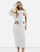 Personalized Minimalist Bodycon Dress with Custom Name