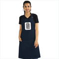 Apron | Onesize Unisex Adult | Cotton DTG Printed | Pockets & Adjustable Straps | Personalized | DTG | Typographic | Trust | Secrets | Safe For Your Secrets - front - Navy Blue - mockup 1