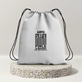 Drawstring Bag | Unisex | 280 GSM Cotton DTF | Durable, Secure Closure, Versatile | Everyday Carry | Personalized | DTF | Typographic | Trust | Secrets | Safe For Your Secrets - back - mockup 2