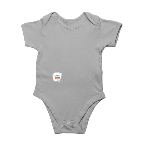 Personalized Minimalist Rompers Printing with Custom Name - Grey Melange