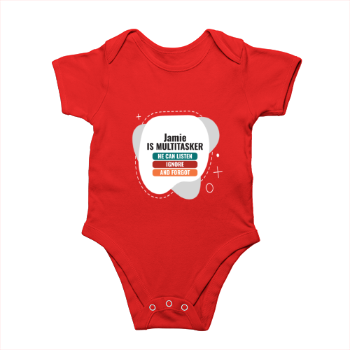 Personalized Minimalist Rompers Printing with Custom Name
