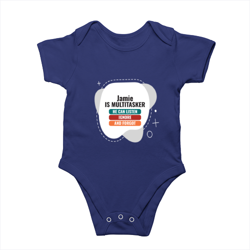 Personalized Minimalist Rompers Printing with Custom Name