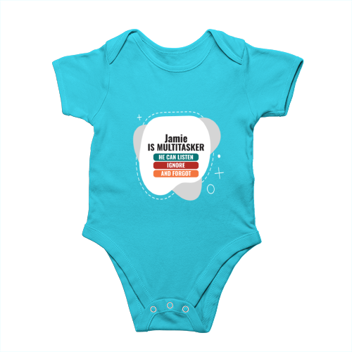 Personalized Minimalist Rompers Printing with Custom Name