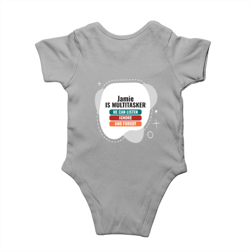 Personalized Minimalist Rompers Printing with Custom Name