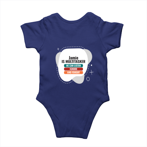Personalized Minimalist Rompers Printing with Custom Name