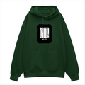 Oversized Hoodie | Unisex Relaxed Fit | 400 GSM Cotton Blend | DTG Printed | Drop Shoulder, Pre-Shrunk | Adults | Personalized | DTG | Modern | Coolness | Everyday | Relaxed | Effortless Energy - front - Bottle Green - mockup 1